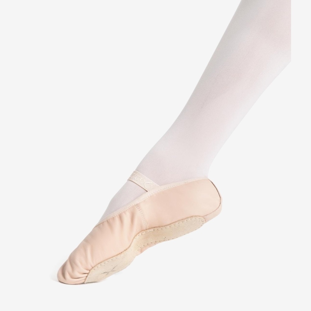 Capezio Lily 212C Leather No Tie Ballet Shoe Ballet Pink Size 6W New Toddler